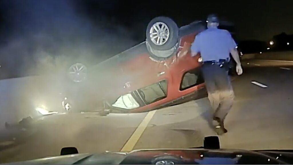 Police Officer Flips Pregnant Woman’s Car Because She Didn
